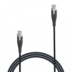 Gear Ladekabel PRO USB-C til USB-C 2.0 1.5m Svart Kevlarkabel med Metallkoblinger Gear Ladekabel PRO USB-C til USB-C 2.0 1.5m Svart Kevlarkabel med Metallkoblinger