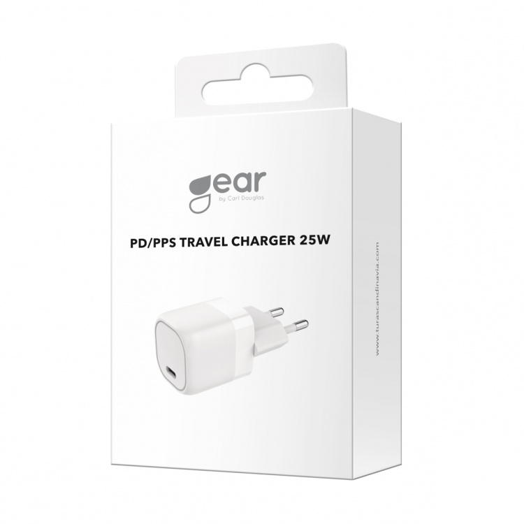 Gear Lader 220V 1xUSB-C PD/PPS 25W Hvit