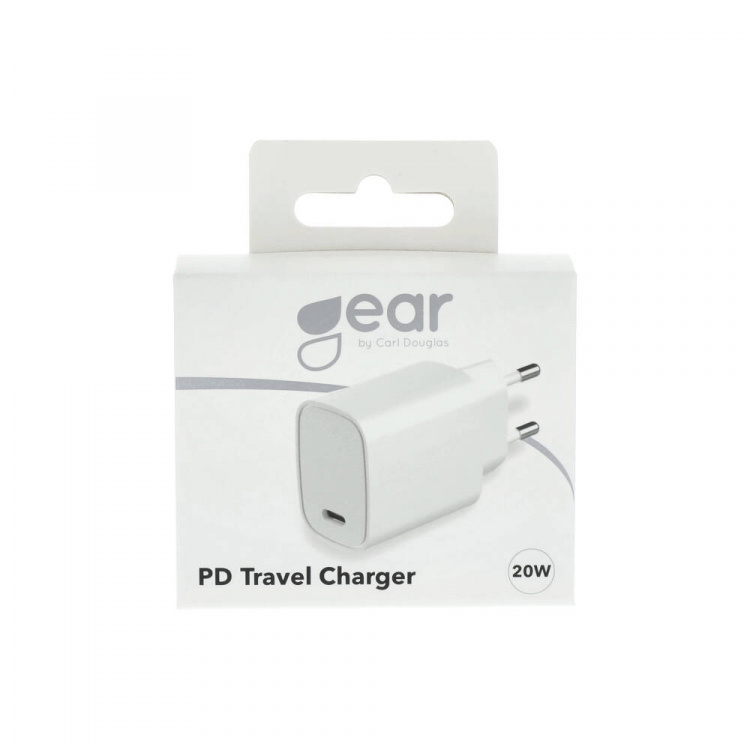 Gear Lader 220V 1xUSB-C PD 20W Hvit