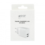 Gear Lader 220V 2xUSB-A 3,4A Hvit