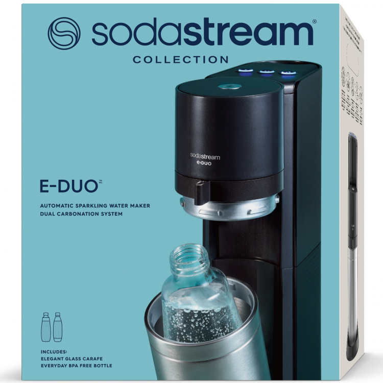 Sodastream Kullsyremaskin E-DUO Metallic Black