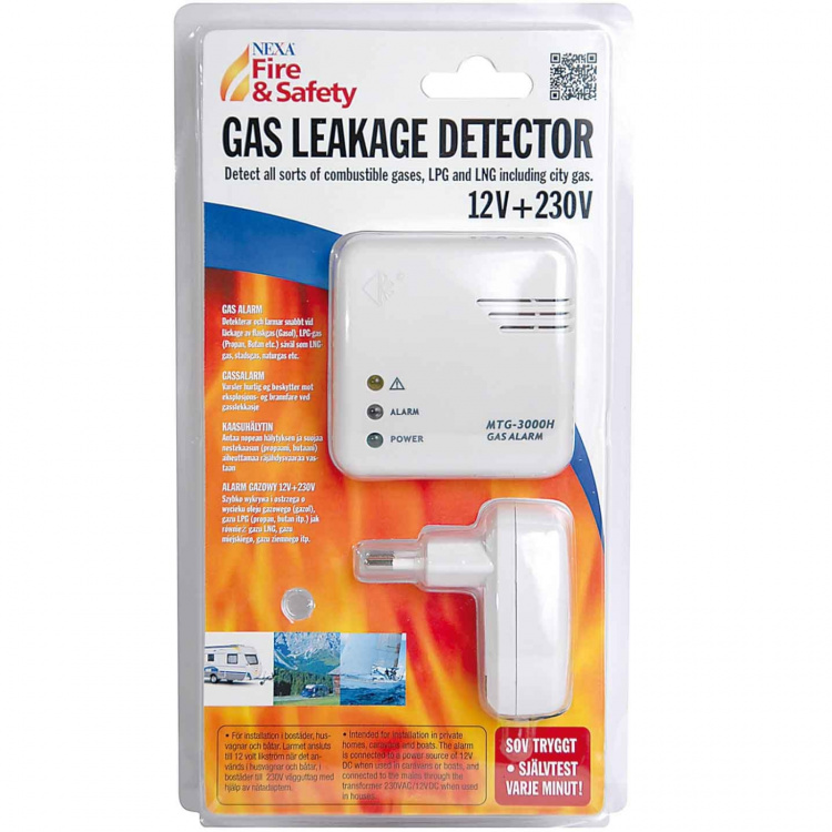 Nexa MTG-3000H Gassdetektor 230V/12V Nexa MTG-3000H Gassdetektor 230V/12V