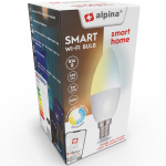 Alpina WiFi Smart E14 LED varm/kald hvit 4,9 W 470 lm Alpina WiFi Smart E14 LED varm/kald hvit 4,9 W 470 lm