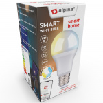 Alpina WiFi Smart E27 LED varm/kald hvit 9W 806 lm Alpina WiFi Smart E27 LED varm/kald hvit 9W 806 lm