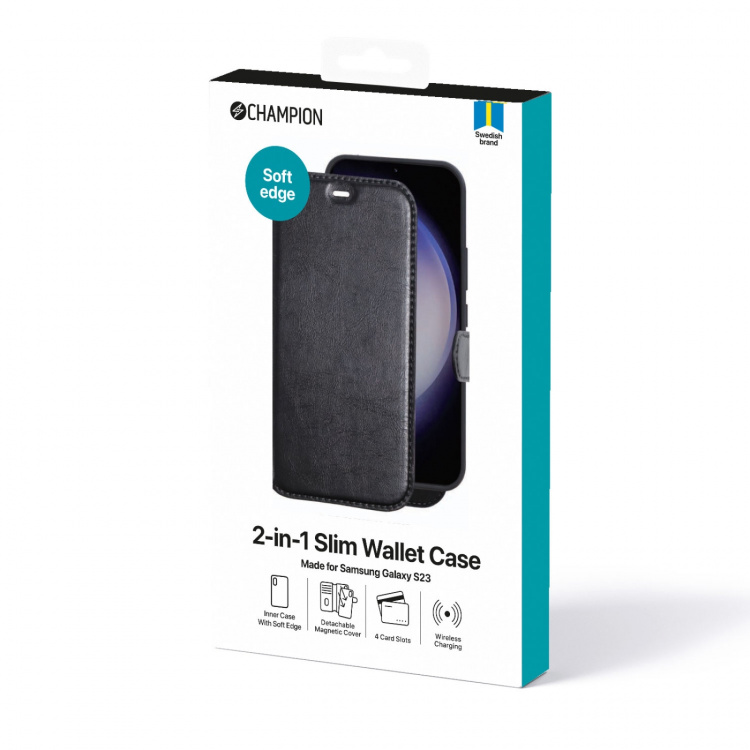Champion 2-i-1 Slim Wallet Case Galaxy S23