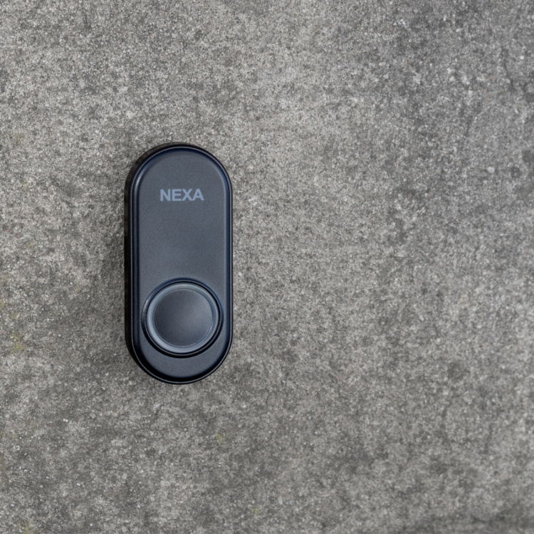Nexa MLT-1925 Trykknapp for trådløs dørklokke, svart