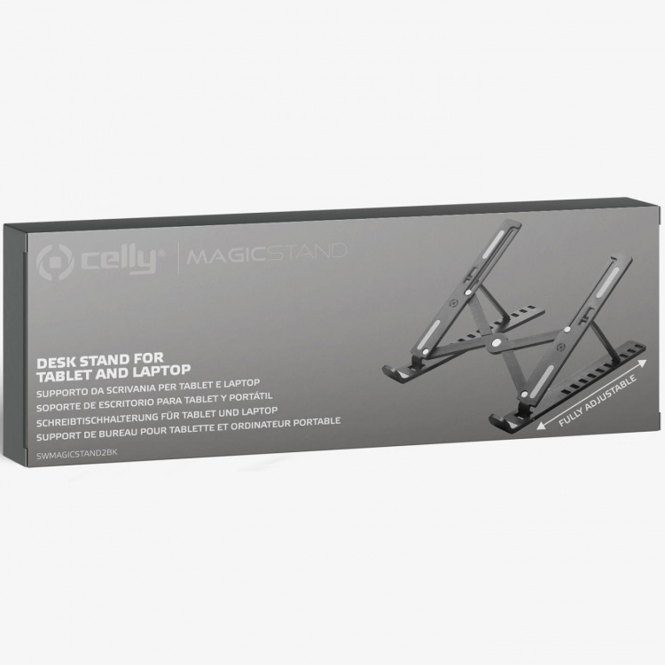 Celly SWMAGICSTAND2 Bærbart bordstativ for bærbar PC/nettbrett opp til 15,6 Celly SWMAGICSTAND2 Bærbart bordstativ for bærbar PC/nettbrett opp til 15,6