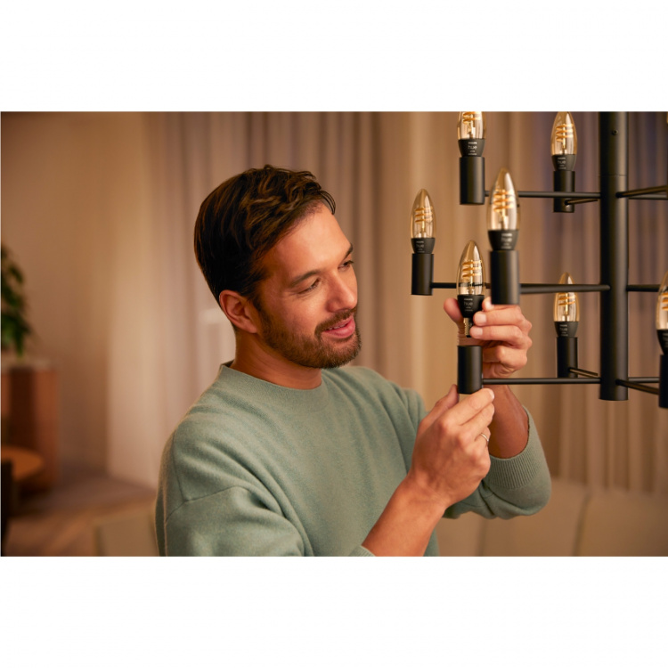 Philips Hue Hvit Ambiance Filament E14 Crown 350 lm 1-pk