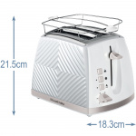 Russell Hobbs Brødrister Hvit Groove 2S Toast 26391-56