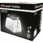 Russell Hobbs Brødrister Hvit Groove 2S Toast 26391-56