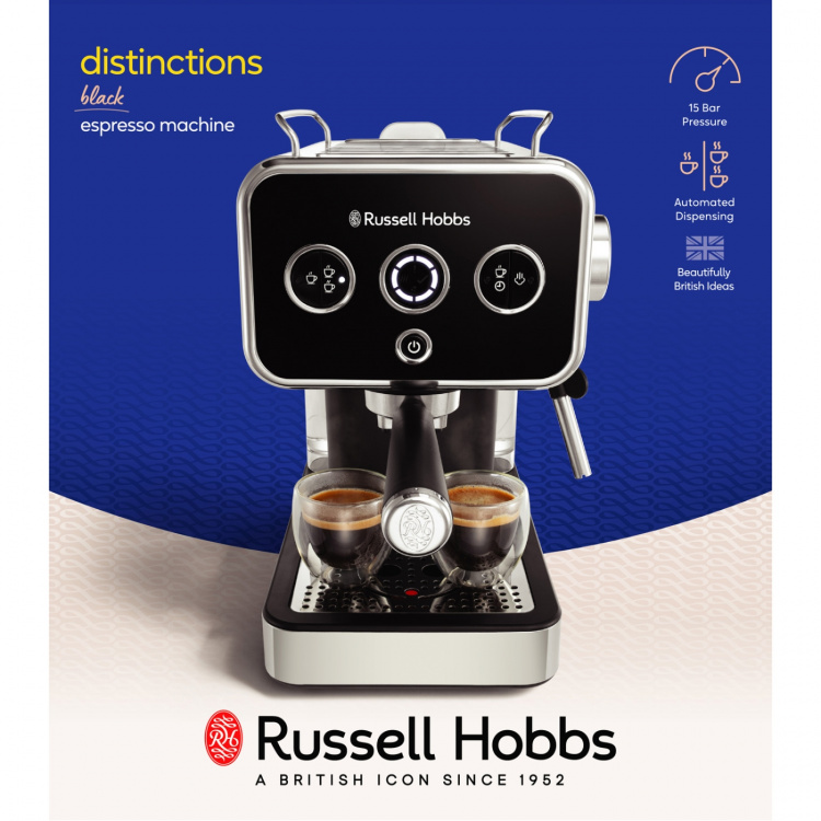 Russell Hobbs Espressomaskin Distinctions Espressomaskin Svart 26450-56 Russell Hobbs Espressomaskin Distinctions Espressomaskin Svart 26450-56