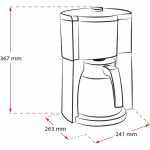 Melitta Thermos kaffetrakter LOOK 5.0 THERM TIMER, SORT Melitta Thermos kaffetrakter LOOK 5.0 THERM TIMER, SORT