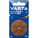 Varta Sinc-Air Batteri PR41 Type 312 | 1.45 V DC | 6-Blister | Høreapparat | Brun Varta Sinc-Air Batteri PR41 Type 312 | 1.45 V DC | 6-Blister | Høreapparat | Brun