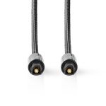Nedis Optisk lydkabel | TosLink Han | TosLink Han | 5.00 m | Rund | Flettet | Gun Metal Grå | Deksel Vindusboks Nedis Optisk lydkabel | TosLink Han | TosLink Han | 5.00 m | Rund | Flettet | Gun Metal Grå | Deksel Vindusboks