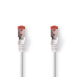 Nedis CAT6a nettverkskabel | S/FTP | RJ45 Han | RJ45 Han | 1.50 m | Snagless | Rund | LSZH | Hvit | Boks