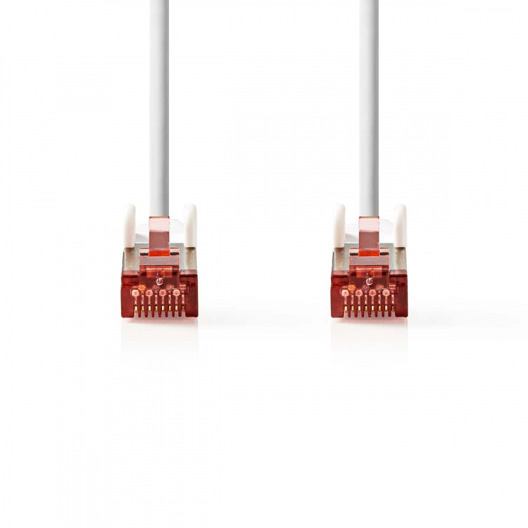 Nedis CAT6a nettverkskabel | S/FTP | RJ45 Han | RJ45 Han | 1.50 m | Snagless | Rund | LSZH | Hvit | Boks
