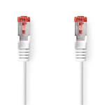 Nedis CAT6a nettverkskabel | S/FTP | RJ45 Han | RJ45 Han | 3.00 m | Snagless | Rund | LSZH | Hvit | Boks
