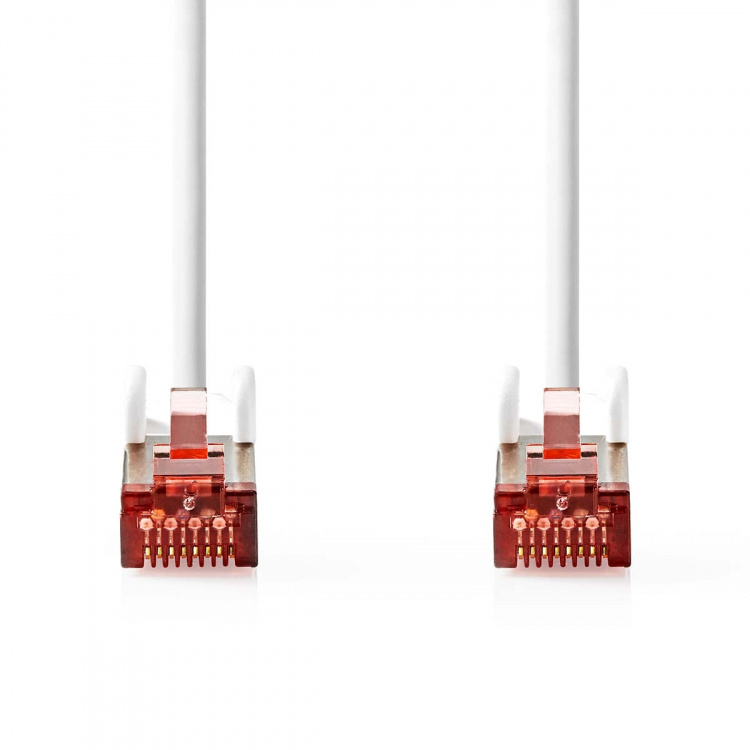 Nedis CAT6a nettverkskabel | S/FTP | RJ45 Han | RJ45 Han | 3.00 m | Snagless | Rund | LSZH | Hvit | Boks