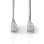 Nedis CAT5e nettverkskabel | U/UTP | RJ45 Han | RJ45 Han | 5.00 m | Rund | PVC | Grå | Label