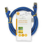 Nedis CAT5e nettverkskabel | SF/UTP | RJ45 Han | RJ45 Han | 2.00 m | Rund | PVC | Blå | Label Nedis CAT5e nettverkskabel | SF/UTP | RJ45 Han | RJ45 Han | 2.00 m | Rund | PVC | Blå | Label