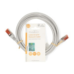 Nedis CAT6 Nettverkskabel | RJ45 Han | RJ45 Han | SF/UTP | 2.00 m | Rund | PVC | Grå | Label