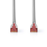 Nedis CAT6 Nettverkskabel | RJ45 Han | RJ45 Han | SF/UTP | 3.00 m | Rund | PVC | Grå | Label