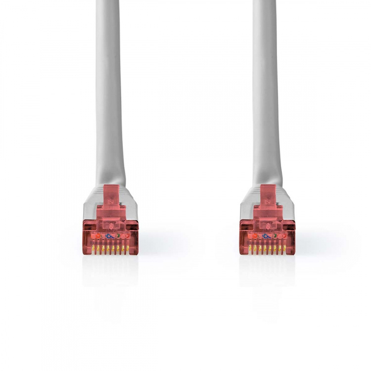Nedis CAT6 Nettverkskabel | RJ45 Han | RJ45 Han | SF/UTP | 3.00 m | Rund | PVC | Grå | Label