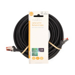 Nedis CAT6 Nettverkskabel | RJ45 Han | RJ45 Han | S/FTP | 15.0 m | Rund | LSZH | Sort | Label