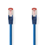 Nedis CAT6 Nettverkskabel | RJ45 Han | RJ45 Han | S/FTP | 0.50 m | Rund | LSZH | Blå | Label