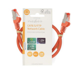 Nedis CAT6 Nettverkskabel | RJ45 Han | RJ45 Han | S/FTP | 0.50 m | Rund | LSZH | Oransje | Label Nedis CAT6 Nettverkskabel | RJ45 Han | RJ45 Han | S/FTP | 0.50 m | Rund | LSZH | Oransje | Label
