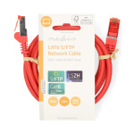 Nedis CAT6 Nettverkskabel | RJ45 Han | RJ45 Han | S/FTP | 1.00 m | Rund | LSZH | Rød | Label