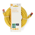 Nedis CAT6 Nettverkskabel | RJ45 Han | RJ45 Han | S/FTP | 10.0 m | Rund | LSZH | Gul | Label Nedis CAT6 Nettverkskabel | RJ45 Han | RJ45 Han | S/FTP | 10.0 m | Rund | LSZH | Gul | Label