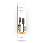 Nedis Displayport-adapter | DisplayPort Han | HDMI™ Output | 8K@30Hz | Nikkel belagt | Rett | 0.20 m | Rund | TPE | PVC | Sort | Konvolutt