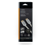 Nedis Displayport-kabel | DisplayPort Han | DisplayPort Han | 8K@60Hz | Gull belagt | 2.00 m | Rund | Flettet | Sølv | Deksel Vindusboks