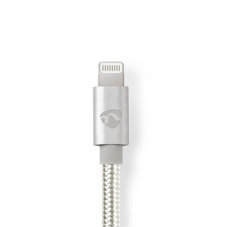 Nedis Lightning Kabel | USB 2.0 | USB-C™ Hann | Apple Lightning 8-Pinners | 480 Mbps | Gull belagt | 2.00 m | Rund | Flettet / Nylon | Aluminium | Deksel Vindusboks