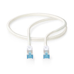 Nedis CAT6a nettverkskabel | S/FTP | RJ45 Han | RJ45 Han | 1.00 m | Snagless | Rund | Flettet / PVC | Sølv | Deksel Vindusboks Nedis CAT6a nettverkskabel | S/FTP | RJ45 Han | RJ45 Han | 1.00 m | Snagless | Rund | Flettet / PVC | Sølv | Deksel Vindusboks