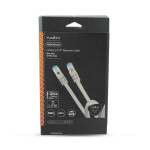 Nedis CAT6a nettverkskabel | S/FTP | RJ45 Han | RJ45 Han | 2.00 m | Snagless | Rund | Flettet / PVC | Sølv | Deksel Vindusboks Nedis CAT6a nettverkskabel | S/FTP | RJ45 Han | RJ45 Han | 2.00 m | Snagless | Rund | Flettet / PVC | Sølv | Deksel Vindusboks