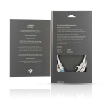 Nedis CAT6a nettverkskabel | S/FTP | RJ45 Han | RJ45 Han | 2.00 m | Snagless | Rund | Flettet / PVC | Sølv | Deksel Vindusboks Nedis CAT6a nettverkskabel | S/FTP | RJ45 Han | RJ45 Han | 2.00 m | Snagless | Rund | Flettet / PVC | Sølv | Deksel Vindusboks