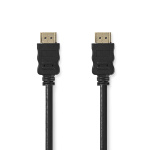 Nedis High Speed ​​HDMI ™ kabel med Ethernet | HDMI ™ -kontakt | HDMI ™ -kontakt | 4K@30Hz | ARC | 10.2 Gbps | 25.0 m | Rund | PVC | Sort | Label