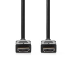 Nedis High Speed ​​HDMI ™ kabel med Ethernet | HDMI ™ -kontakt | HDMI ™ -kontakt | 4K@30Hz | ARC | 10.2 Gbps | 25.0 m | Rund | PVC | Sort | Label