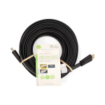 Nedis High Speed ​​HDMI ™ kabel med Ethernet | HDMI ™ -kontakt | HDMI ™ -kontakt | 4K@30Hz | 10.2 Gbps | 10.0 m | Flatt | PVC | Sort | Label