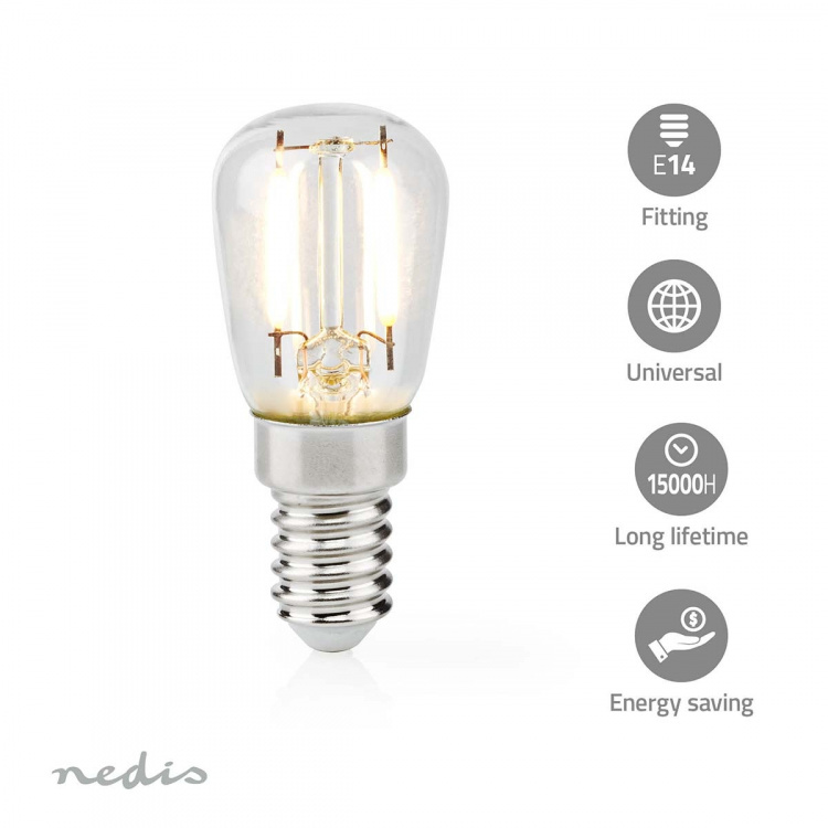 Nedis Kjøleskap Pære | LED | E14 | 2 W | T26 Nedis Kjøleskap Pære | LED | E14 | 2 W | T26