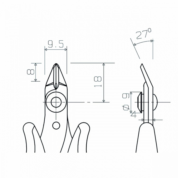Piergiacomi Skjæretang 118 mm Presisjon