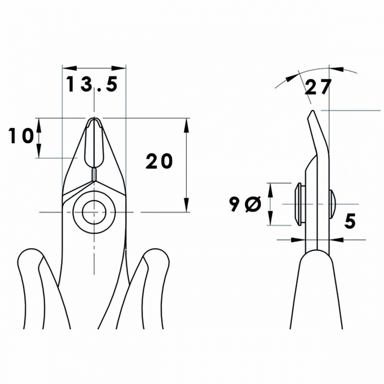Piergiacomi Skjæretang 128 mm Presisjon