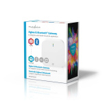 Nedis SmartLife Gateway | Bluetooth® / Zigbee 3.0 | 50 Enheter | Nettstrøm drevet | Android™ / IOS | Hvit