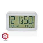 Nedis SmartLife Klimasensor | Zigbee 3.0 | Batteri drevet | Android™ / IOS | Hvit