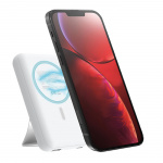 Celly MAGPB10000 PowerBank 15W MagSafe trådløs lading 10.000 mAh hvit