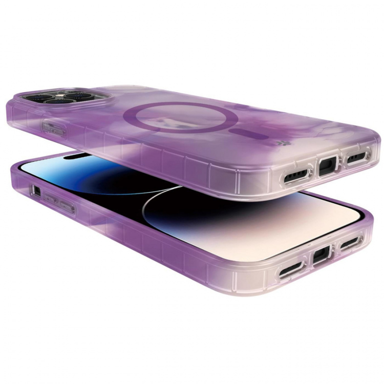 Celly Magshades TPU-deksel MagSafe iPhone 15 Pro Purple