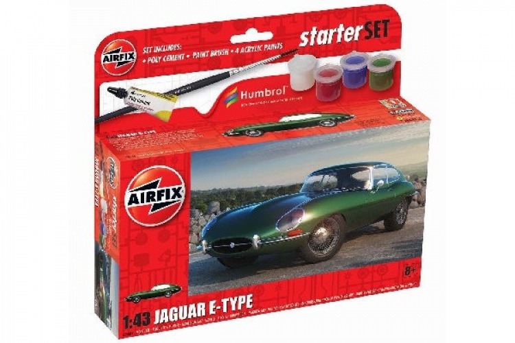 Airfix Lite startsett 1:43 Jaguar E-Type Airfix Lite startsett 1:43 Jaguar E-Type