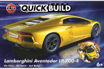 Airfix Hurtigbygget Lamborghini Aventsdor, gul Airfix Hurtigbygget Lamborghini Aventsdor, gul